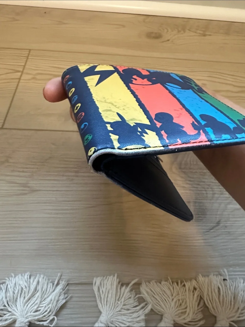 Colorful Pokémon Silhouette Bifold Wallet